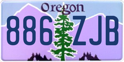 OR license plate 886ZJB