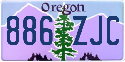 OR license plate 886ZJC