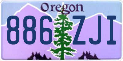 OR license plate 886ZJI