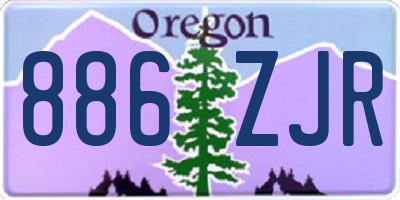 OR license plate 886ZJR