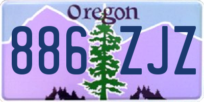 OR license plate 886ZJZ