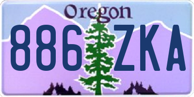 OR license plate 886ZKA