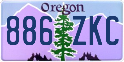 OR license plate 886ZKC
