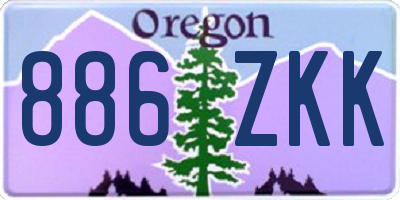 OR license plate 886ZKK