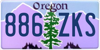 OR license plate 886ZKS