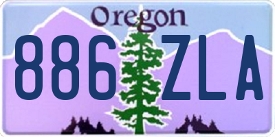 OR license plate 886ZLA