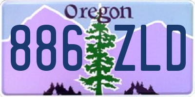 OR license plate 886ZLD