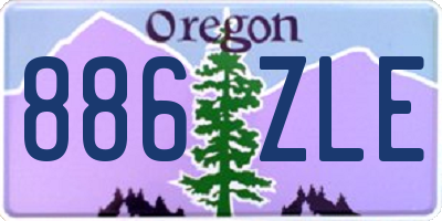 OR license plate 886ZLE