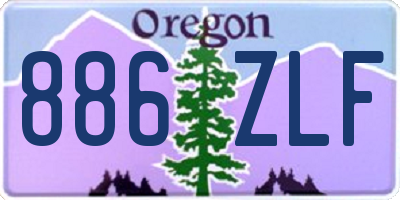 OR license plate 886ZLF