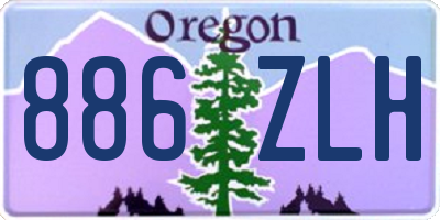 OR license plate 886ZLH