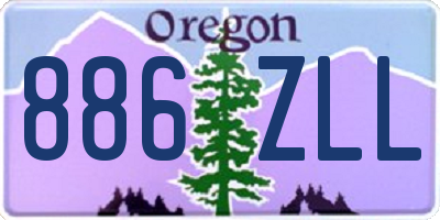 OR license plate 886ZLL