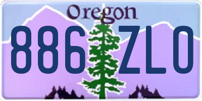 OR license plate 886ZLO
