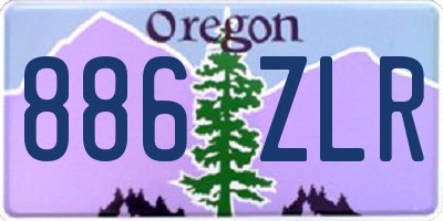 OR license plate 886ZLR