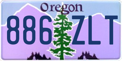 OR license plate 886ZLT