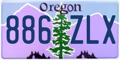 OR license plate 886ZLX
