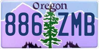 OR license plate 886ZMB