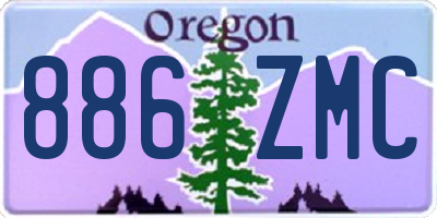 OR license plate 886ZMC