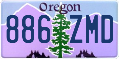 OR license plate 886ZMD