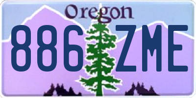 OR license plate 886ZME