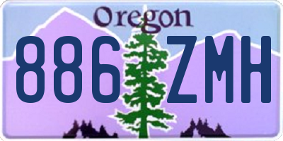 OR license plate 886ZMH