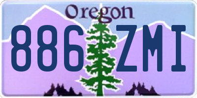 OR license plate 886ZMI