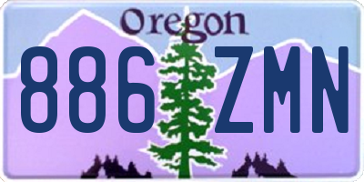 OR license plate 886ZMN
