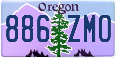 OR license plate 886ZMO