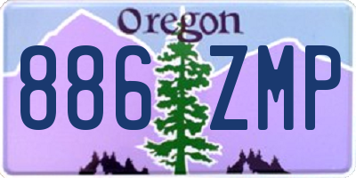 OR license plate 886ZMP