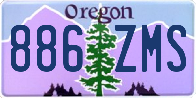 OR license plate 886ZMS