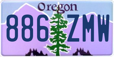 OR license plate 886ZMW
