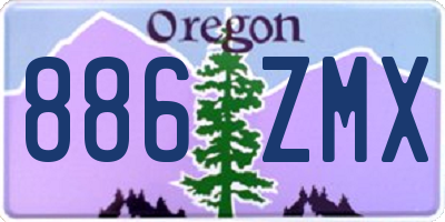 OR license plate 886ZMX