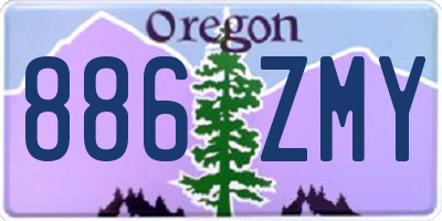 OR license plate 886ZMY