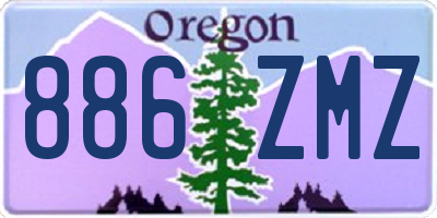 OR license plate 886ZMZ