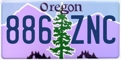 OR license plate 886ZNC