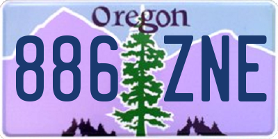 OR license plate 886ZNE