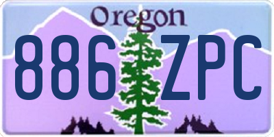 OR license plate 886ZPC