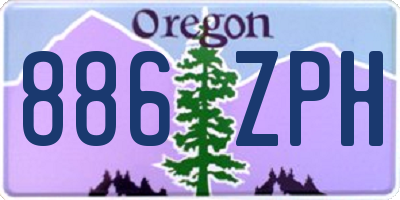 OR license plate 886ZPH