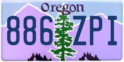OR license plate 886ZPI