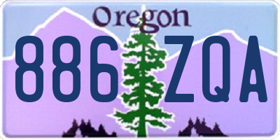 OR license plate 886ZQA