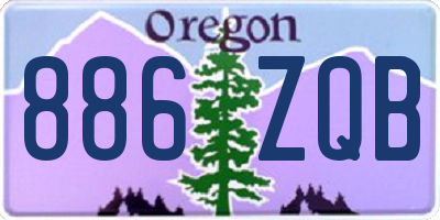 OR license plate 886ZQB