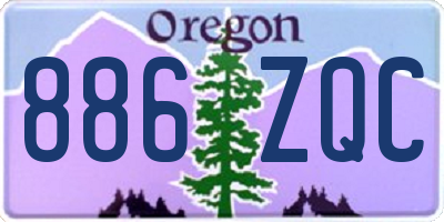 OR license plate 886ZQC