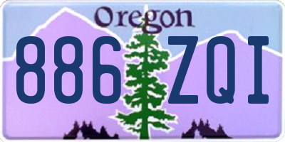OR license plate 886ZQI