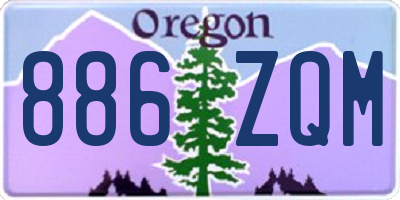 OR license plate 886ZQM