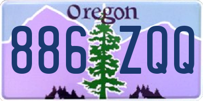OR license plate 886ZQQ