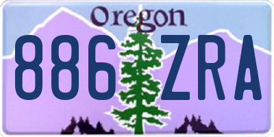 OR license plate 886ZRA