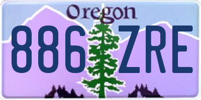 OR license plate 886ZRE