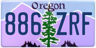 OR license plate 886ZRF