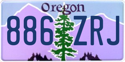 OR license plate 886ZRJ