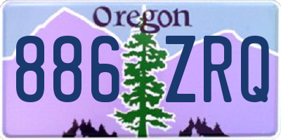OR license plate 886ZRQ