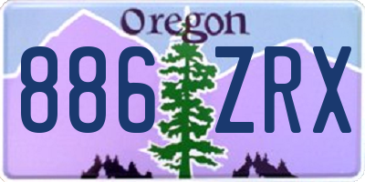 OR license plate 886ZRX